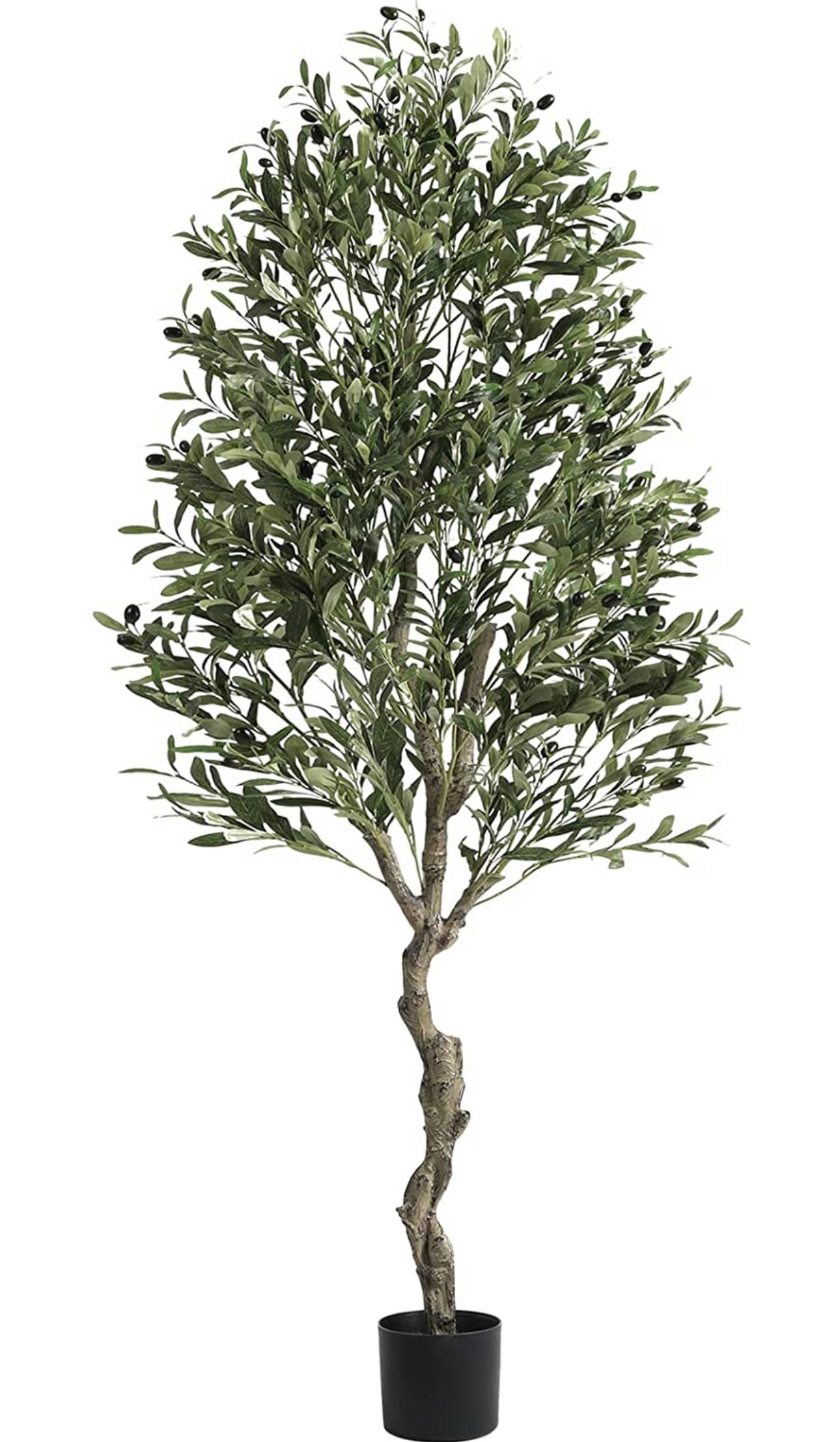 Rama olivo artificial grande con aceitunas de plastico
