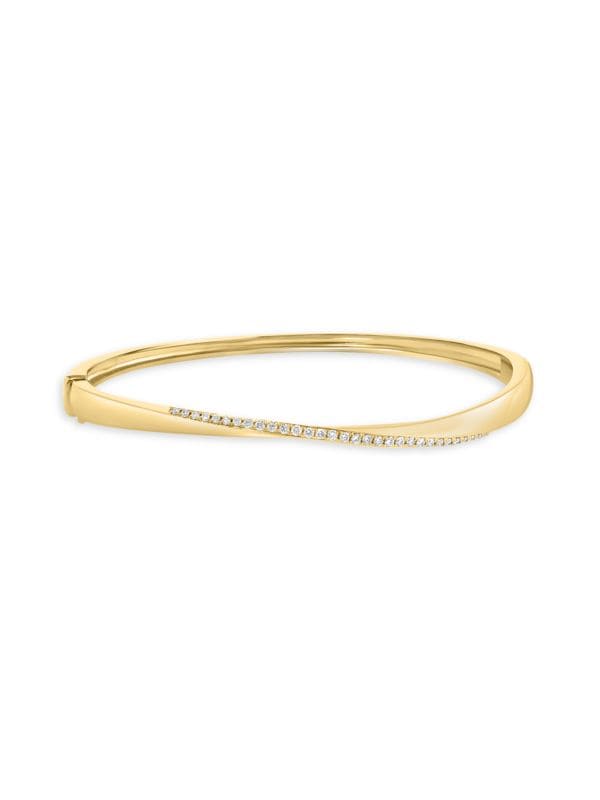 Brazalete De Oro Amarillo De 14K Y 0,27 TCW