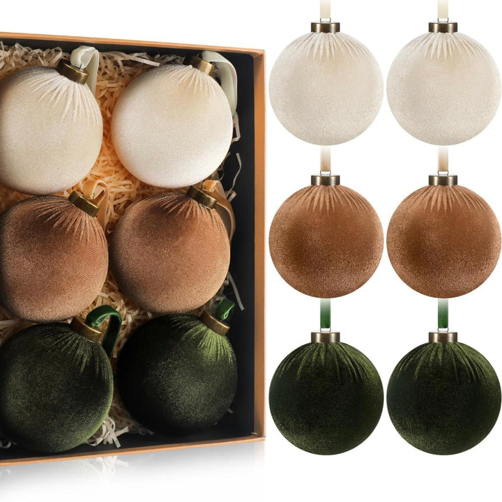Esferas Navideñas De Terciopelo