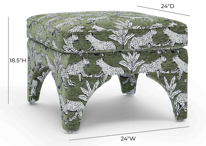 Banca Taburete Leopard Sq