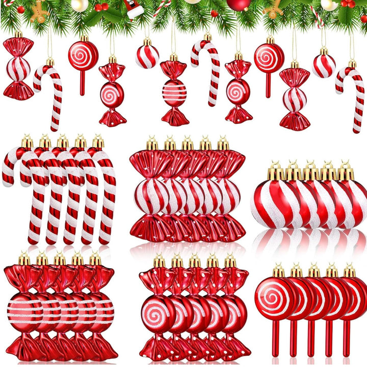 Adornos De Caramelo De Navidad 30 Piezas