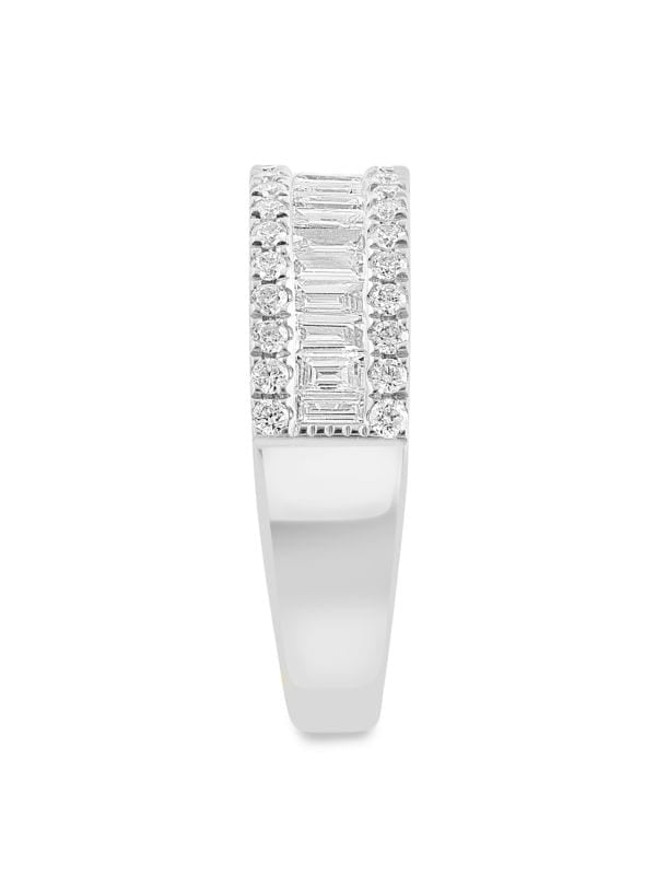 Anillo De Oro Blanco De 14K Y Diamantes 0,95 TCW