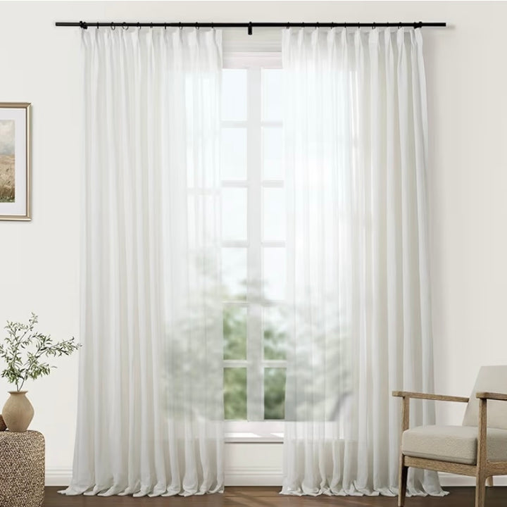 Set De Cortinas Natural