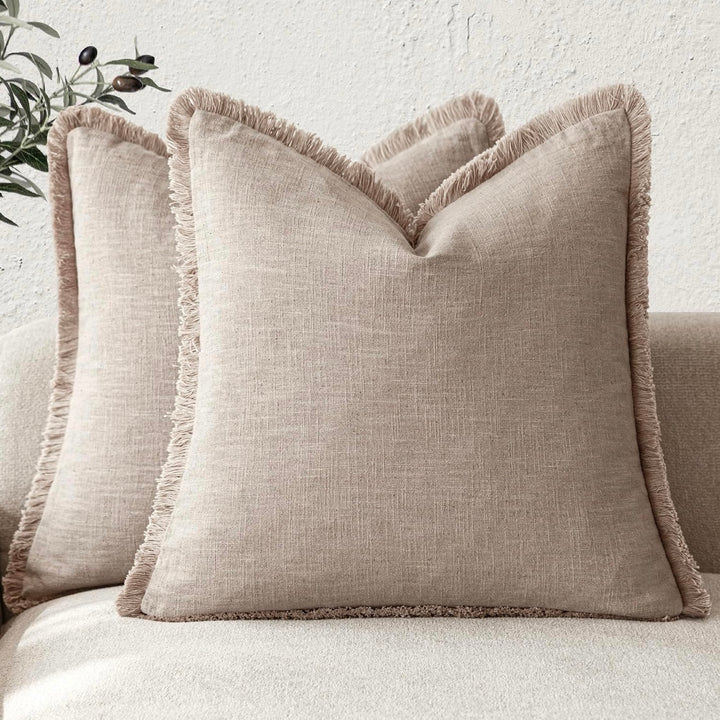 Set De Fundas Lino Natural