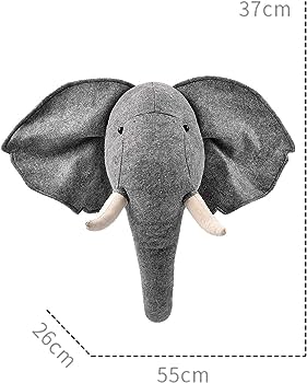 Cabeza decorativa Elefante Giornno